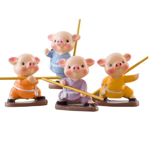 4pcs figurines creative deskornaments collection home office decoration craft gift