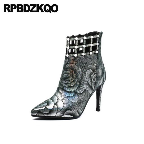 boots handmade stiletto pointed toe women winter 2021 big size pearl high heel flower ankle shoes 10 sheepskin floral print, Black
boots handmade stiletto pointed toe women winter 2021 big size pearl high heel flower ankle shoes 10 sheepskin floral print, Black