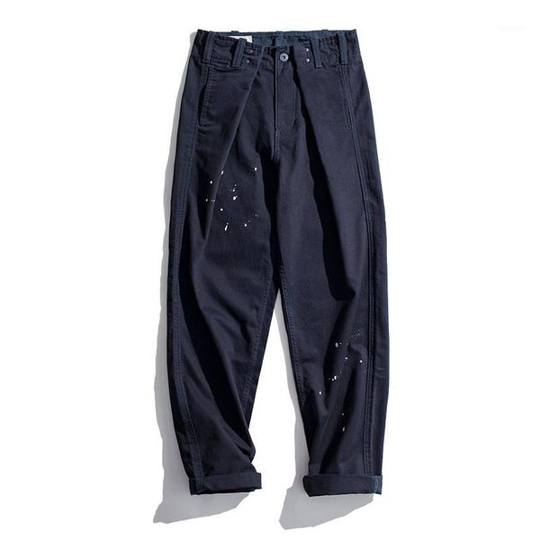 2020 new mens relaxed fit adjustable waist twill work cargo pants with paint splash1, Black
2020 new mens relaxed fit adjustable waist twill work cargo pants with paint splash1, Black