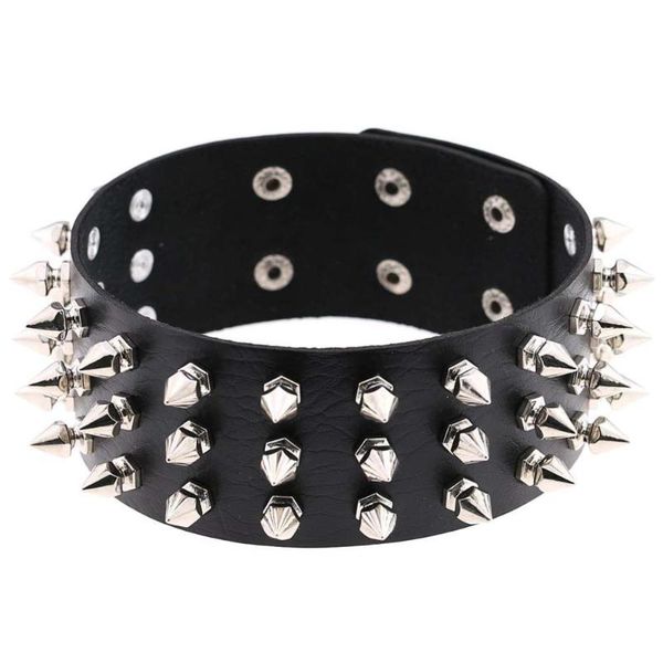 neo gothic three layer pointed rivet pu leather choker necklace for women punk trendy fashion torques necklace statement jewelry, Golden;silver
neo gothic three layer pointed rivet pu leather choker necklace for women punk trendy fashion torques necklace statement jewelry, Golden;silver