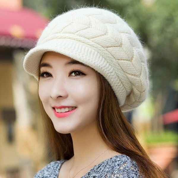 berets knitted hat women winter hats for ladies beanie girls beret bonnet femme warm, Blue;gray
berets knitted hat women winter hats for ladies beanie girls beret bonnet femme warm, Blue;gray