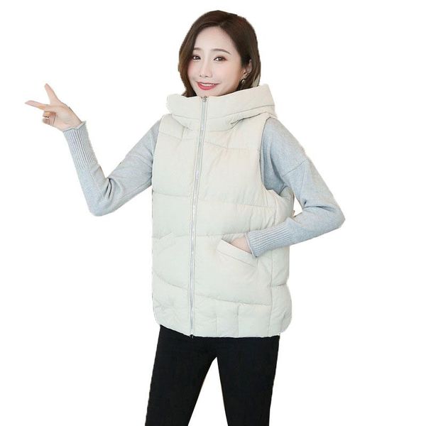 2020 new down cotton vest short paragraph hooded thicken cotton vest autumn winter keep warm down waistcoat a744, Black;white
2020 new down cotton vest short paragraph hooded thicken cotton vest autumn winter keep warm down waistcoat a744, Black;white
