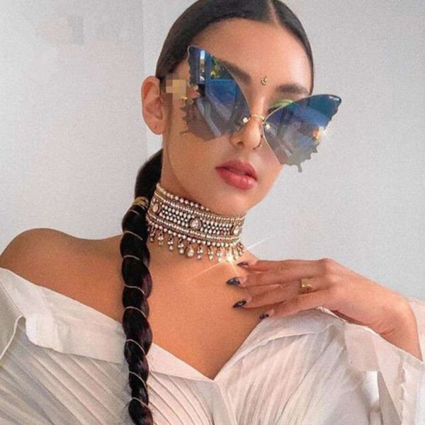 temperament butterfly style and 2020 new sunglasses women show thin, chaoren street slarge frame gradient sunglasses, White;black
temperament butterfly style and 2020 new sunglasses women show thin, chaoren street slarge frame gradient sunglasses, White;black