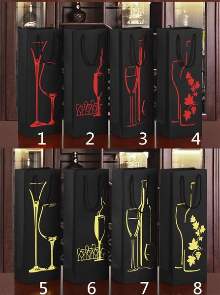 gift wrap 35x12.5x8cm black paper wine bags with golden red glasses grape leaf bottle pokal oil holder assort 
gift wrap 35x12.5x8cm black paper wine bags with golden red glasses grape leaf bottle pokal oil holder assort