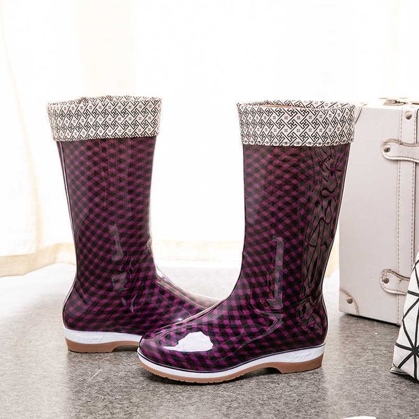 elling high waterproof boots women rain shoes spring/autumn pvc women's fashion non-slip water designer classic luxury, Black
elling high waterproof boots women rain shoes spring/autumn pvc women's fashion non-slip water designer classic luxury, Black