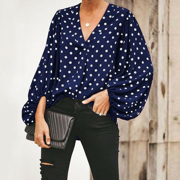 bonjean women polka dot print shirts female lantern sleeve v-neck lady office shirt casual long sleeve blouses bj2108, White
bonjean women polka dot print shirts female lantern sleeve v-neck lady office shirt casual long sleeve blouses bj2108, White