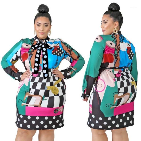 plus size women digital cartoon printing skinny dress fashion lady's o-neck full sleeve polka dots scarves fresh mini dresses1, Black;gray
plus size women digital cartoon printing skinny dress fashion lady's o-neck full sleeve polka dots scarves fresh mini dresses1, Black;gray