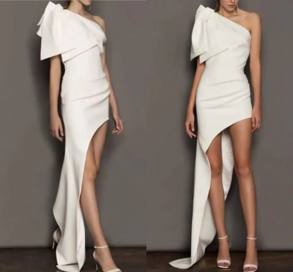 2022 wedding dresses one shoulder asymmetrical short satin bridal gowns sleeveless simple bow vestido de novia robe mariee, White
2022 wedding dresses one shoulder asymmetrical short satin bridal gowns sleeveless simple bow vestido de novia robe mariee, White