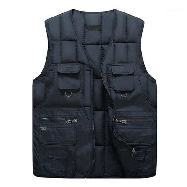 2020 men sleeveless winter cotton vest coat zipper up casual warm coat solid pockets male cargo vest fashion man workwear d401, Black;white
2020 men sleeveless winter cotton vest coat zipper up casual warm coat solid pockets male cargo vest fashion man workwear d401, Black;white