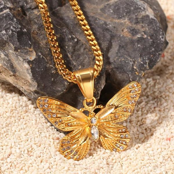 real gold plated butterfly pendant necklace stainless steel pave crystal rhinestone butterfly pendant necklace, Silver
real gold plated butterfly pendant necklace stainless steel pave crystal rhinestone butterfly pendant necklace, Silver