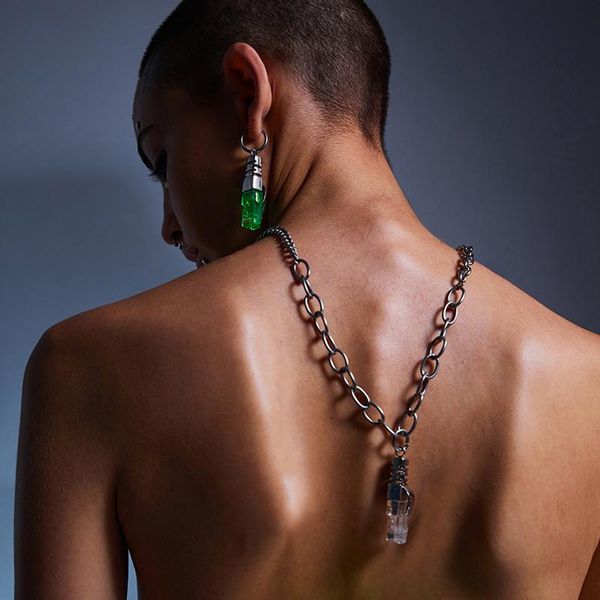 pendant necklaces gothic punk stainless stell chain women men usb cable necklace steampunk 2021 fashion jewelry, Silver
pendant necklaces gothic punk stainless stell chain women men usb cable necklace steampunk 2021 fashion jewelry, Silver
