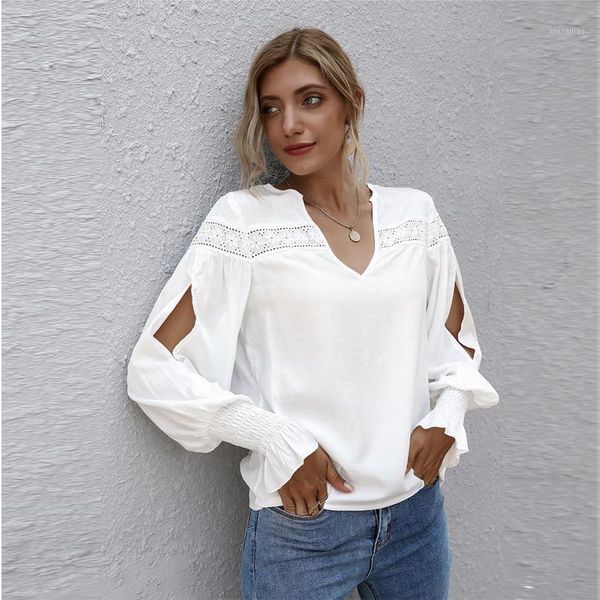 women's blouses & shirts spring autumn woman solid color lantern long sleeve lace shirt aesthetic fashion women's fall clothin, White
women's blouses & shirts spring autumn woman solid color lantern long sleeve lace shirt aesthetic fashion women's fall clothin, White