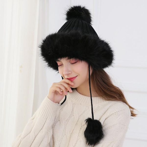 women russian faux fur hat like real fur comfy cossack style knit ski snow c ap for winter warm wool crochet tassel earflap pom, Blue;gray
women russian faux fur hat like real fur comfy cossack style knit ski snow c ap for winter warm wool crochet tassel earflap pom, Blue;gray