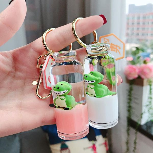 keychains floating creative cute dinosaur milk bottle keychain moving liquid quicksand drift keyring for women bag pendant d560, Silver
keychains floating creative cute dinosaur milk bottle keychain moving liquid quicksand drift keyring for women bag pendant d560, Silver