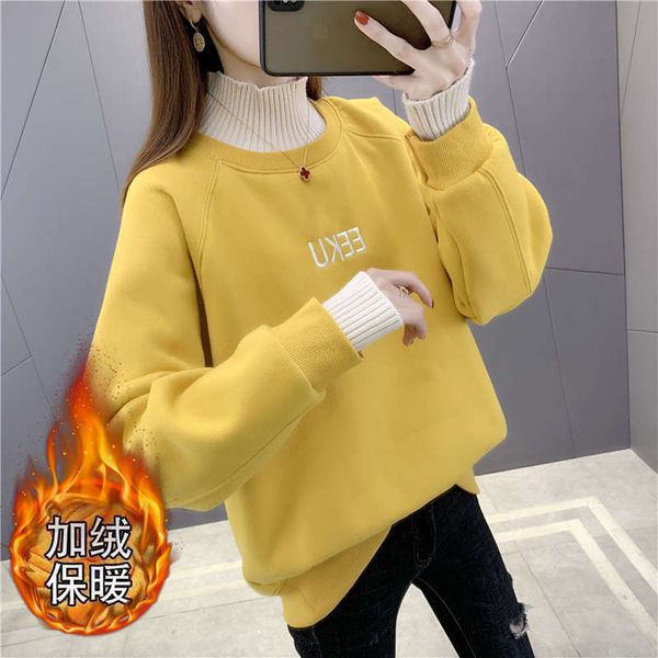 winter women's plush thickened sweater korean version loose foreign style wear 2020 new pullover knitted bottoming shirt, Black
winter women's plush thickened sweater korean version loose foreign style wear 2020 new pullover knitted bottoming shirt, Black