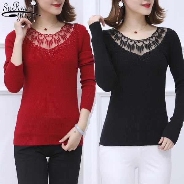 fashion lace bottoming shirt hollow long sleeve loose all-match autumn new thin sweater women's knitted shirt pullover 10976 y200828, White;black
fashion lace bottoming shirt hollow long sleeve loose all-match autumn new thin sweater women's knitted shirt pullover 10976 y200828, White;black