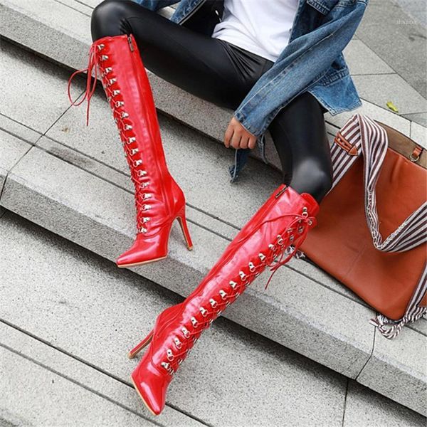 boots pxelena super high heels stiletto knee women rivet lace up party nightclub dress lady evening shoes 2021 winter1, Black
boots pxelena super high heels stiletto knee women rivet lace up party nightclub dress lady evening shoes 2021 winter1, Black