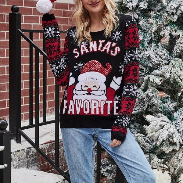 рождественские свитеры осень зима новая одежда черная мода crewneck санта вышитые вязаные пуловера топы женщин, White;black
рождественские свитеры осень зима новая одежда черная мода crewneck санта вышитые вязаные пуловера топы женщин, White;black