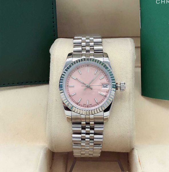 fashion ladies watch 31mm date sapphire automatic mechanical watches sports womens wristwatch box bga dress christmas gift, Slivery;brown
fashion ladies watch 31mm date sapphire automatic mechanical watches sports womens wristwatch box bga dress christmas gift, Slivery;brown