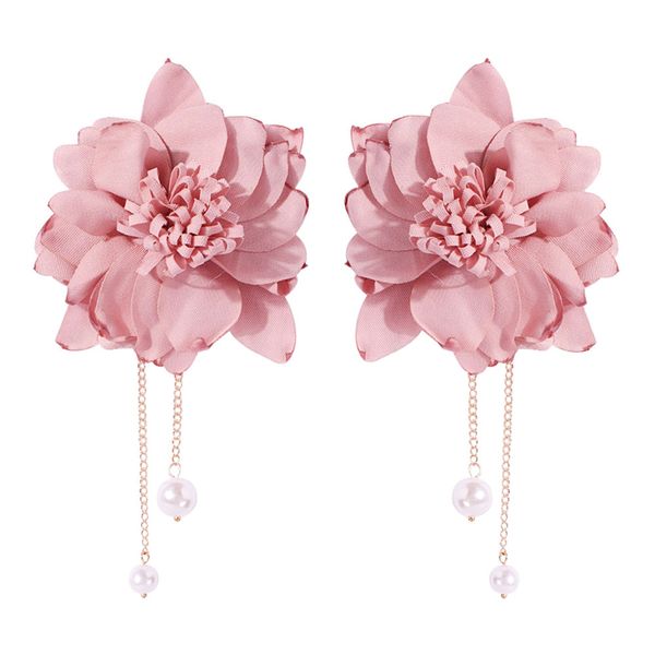 christmas present luxury designer jewelry women earrings sweet cloth flower personalized fashion pearl pendant flower earrings, Silver
christmas present luxury designer jewelry women earrings sweet cloth flower personalized fashion pearl pendant flower earrings, Silver