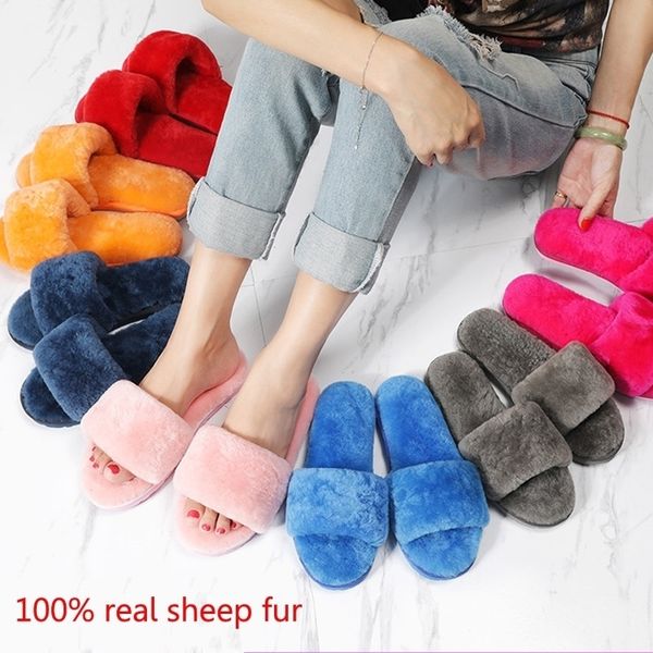 minmclas women's sheepskin fur slippers women wear fashion thick bottom home lazy indoor home warm wool word drag y200106, Black
minmclas women's sheepskin fur slippers women wear fashion thick bottom home lazy indoor home warm wool word drag y200106, Black