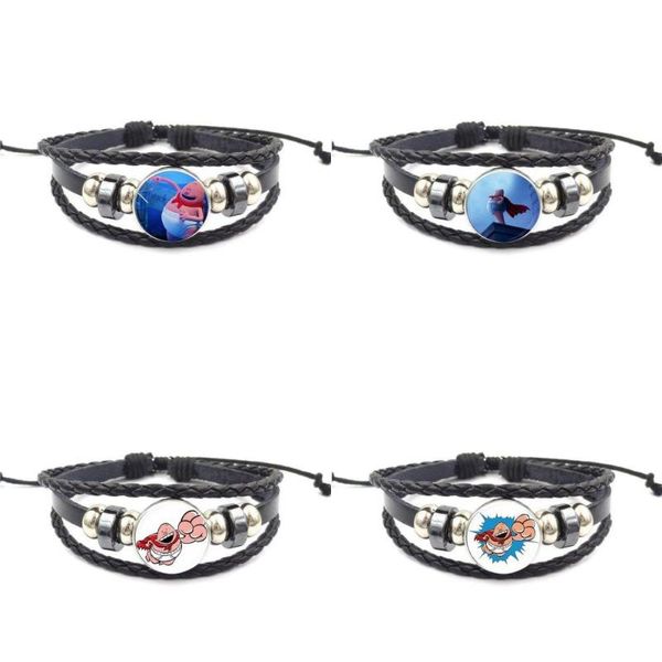 ej glaze captain underpants for kids beads fashion glass cabochon statement black leather bracelet bangle, Golden;silver
ej glaze captain underpants for kids beads fashion glass cabochon statement black leather bracelet bangle, Golden;silver