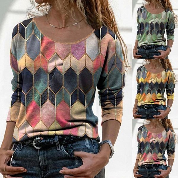 Vintage Women Blouse Cotton Blends Long Sleeve O Neck Geometric Hexagon Print shirt Blouse Top Street wear ropa de mujer 2021 #626b, White
Vintage Women Blouse Cotton Blends Long Sleeve O Neck Geometric Hexagon Print shirt Blouse Top Street wear ropa de mujer 2021 #626b, White