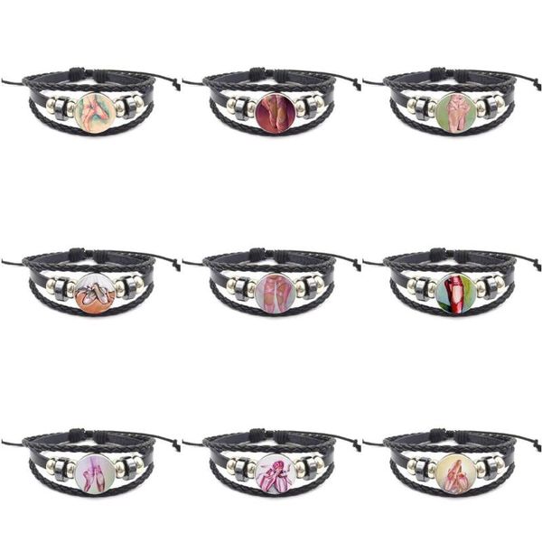 ej glaze for wedding jewelry with plated glass cabochon black leather bracelet bangle pink ballerina slippers, Golden;silver
ej glaze for wedding jewelry with plated glass cabochon black leather bracelet bangle pink ballerina slippers, Golden;silver