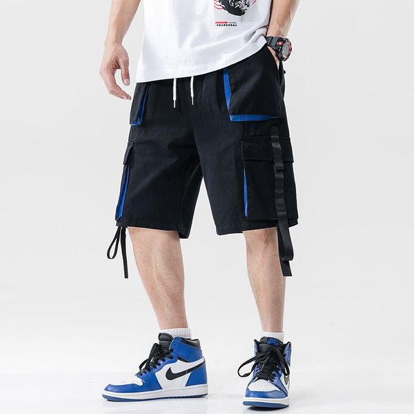 men's shorts summer multi-pocket elastic waist harem men streetwear hip hop ribbon casual short trousers joggers male cargo, White;black
men's shorts summer multi-pocket elastic waist harem men streetwear hip hop ribbon casual short trousers joggers male cargo, White;black