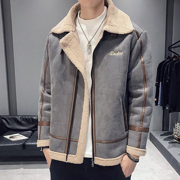 men's down & parkas boutique cashmere cotton coat hong kong style plush clothing casual wear autumn and winter 2021, Black
men's down & parkas boutique cashmere cotton coat hong kong style plush clothing casual wear autumn and winter 2021, Black