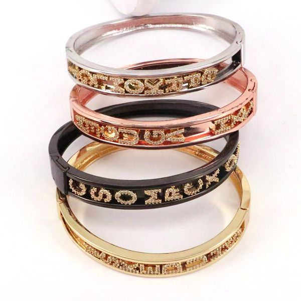 5pcs, new diy cz letters bangle women bangle charm bracelet designer charms for diy bracelet slide jewelry, Black
5pcs, new diy cz letters bangle women bangle charm bracelet designer charms for diy bracelet slide jewelry, Black