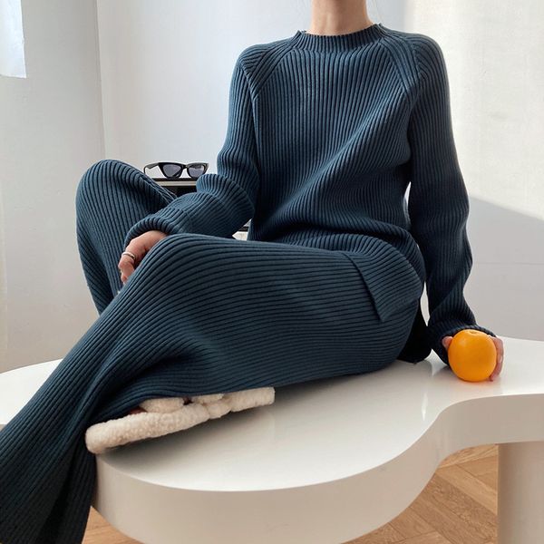 2021 New 2-piece Women Define Tops and Trendy Breeches Thick Sweater *normcore Suit Two Crocheted Pieces Broad Leg Pants Matching Set NN7Z, Gray
2021 New 2-piece Women Define Tops and Trendy Breeches Thick Sweater *normcore Suit Two Crocheted Pieces Broad Leg Pants Matching Set NN7Z, Gray