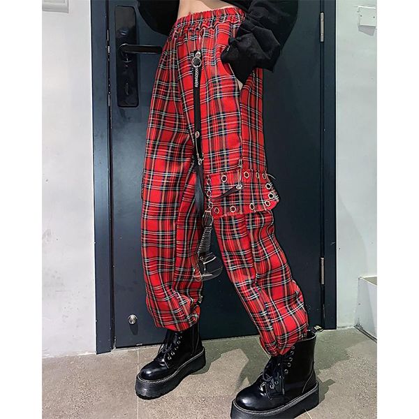heavy industry chain hemmed drawstring plaid wide leg pants women's loose straight tube overalls women thin high waist, Black;white
heavy industry chain hemmed drawstring plaid wide leg pants women's loose straight tube overalls women thin high waist, Black;white