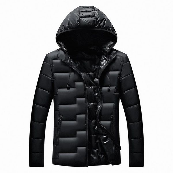 men's new winter cotton casual coat hooded warm cotton-padded jacket men's parkas winter hooded coat down cotton suit, Black
men's new winter cotton casual coat hooded warm cotton-padded jacket men's parkas winter hooded coat down cotton suit, Black