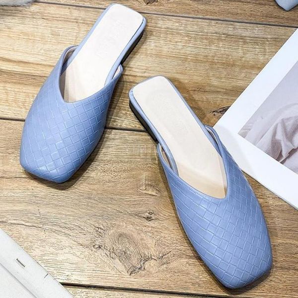 2021 concise mule shoes women pumps leather pu loafers ladies summer designer slippers new zapatillas mujer casa, Black 
2021 concise mule shoes women pumps leather pu loafers ladies summer designer slippers new zapatillas mujer casa, Black