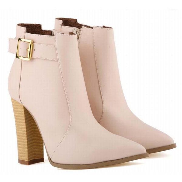 women fashion wood grain thick high heels buckle ankle boots pointed toe women spring autumn booties high heels shoes 35-421, Black
women fashion wood grain thick high heels buckle ankle boots pointed toe women spring autumn booties high heels shoes 35-421, Black