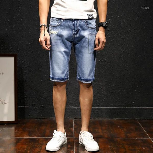 men's denim shorts light color hole jeans men's tide loose casual jeans fit straight denim lightweight knee length1, Blue
men's denim shorts light color hole jeans men's tide loose casual jeans fit straight denim lightweight knee length1, Blue