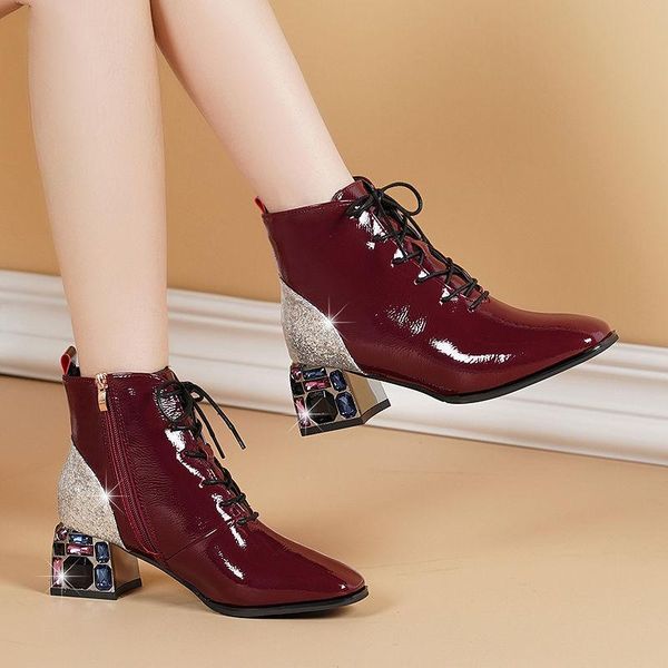 boots spring/fall shoes woman 2021 ankle rhinestone block heel soft leather female booties sequins zip large size black
boots spring/fall shoes woman 2021 ankle rhinestone block heel soft leather female booties sequins zip large size black