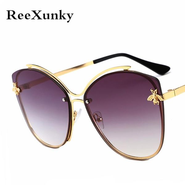 sunglasses 2021 cat eye vintage women brand designer bee gradient sunglass for womens metal frame reflective lens sun glasses, White;black
sunglasses 2021 cat eye vintage women brand designer bee gradient sunglass for womens metal frame reflective lens sun glasses, White;black