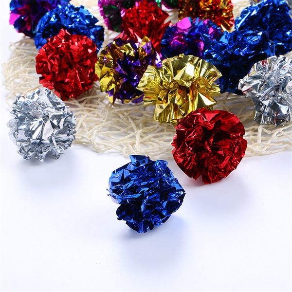 toys 12pcs multicolor mylar crinkle ball pet cat dog toy interactive sound ring paper kitten playing balls for dogs
toys 12pcs multicolor mylar crinkle ball pet cat dog toy interactive sound ring paper kitten playing balls for dogs