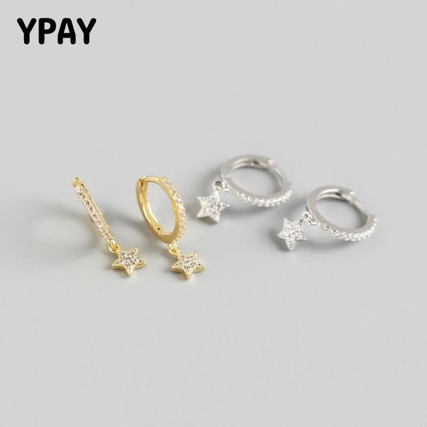 ypay 100% real 925 sterling silver hoop earrings for women europe delicate star pendant earring fine party jewelry gifts yme614, Golden;silver
ypay 100% real 925 sterling silver hoop earrings for women europe delicate star pendant earring fine party jewelry gifts yme614, Golden;silver