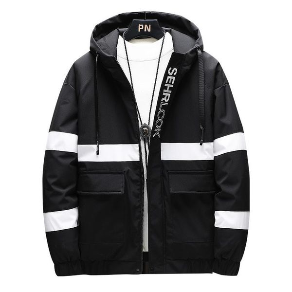 men's cotton winter jacket thick warm jacket multi-pocket cotton men's striped tooling winter, Black
men's cotton winter jacket thick warm jacket multi-pocket cotton men's striped tooling winter, Black