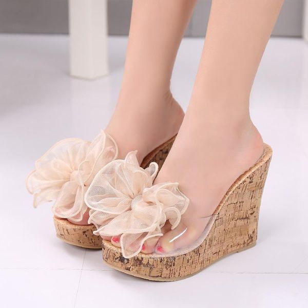 summer wedges heel footwear high heel sandals women open toe platform transparent flower sandals clear heels ladies, Black
summer wedges heel footwear high heel sandals women open toe platform transparent flower sandals clear heels ladies, Black