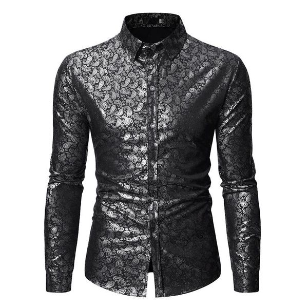mens long sleeve dress shirts camisa social masculina 2020 fashion black paisley shirt men slim fit business casual shirt men, White;black
mens long sleeve dress shirts camisa social masculina 2020 fashion black paisley shirt men slim fit business casual shirt men, White;black