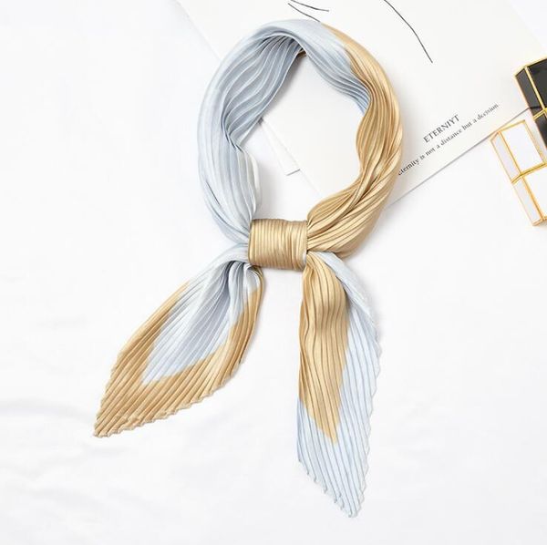 yishine pleated retro small square scarf wrinkled silk headscarf geometric dots femme elegant women's wrap handkerchief, Blue;gray
yishine pleated retro small square scarf wrinkled silk headscarf geometric dots femme elegant women's wrap handkerchief, Blue;gray