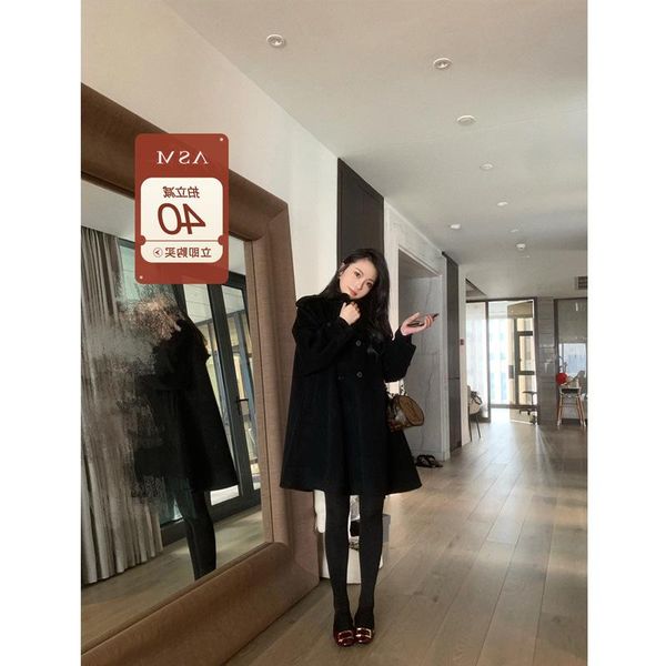 women's wool & blends elegant, connor autumn ~ with restoring ancient ways design cape coat double-breasted women winter cloth, Black
women's wool & blends elegant, connor autumn ~ with restoring ancient ways design cape coat double-breasted women winter cloth, Black
