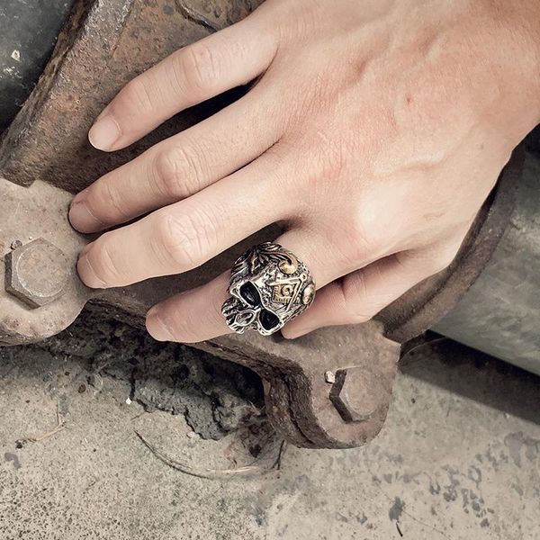 heavy metal gold color mason biker skull rings men punk stainless steel ring masonic jewelry gift for him osr511 sqcrta lihuibusiness, Bronze;silver
heavy metal gold color mason biker skull rings men punk stainless steel ring masonic jewelry gift for him osr511 sqcrta lihuibusiness, Bronze;silver