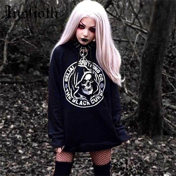 insgoth black hooded sweatshirts gothic streetwear skull printed oversize hoodies pullovers women sweatshirt casual long hoodie 201217
insgoth black hooded sweatshirts gothic streetwear skull printed oversize hoodies pullovers women sweatshirt casual long hoodie 201217