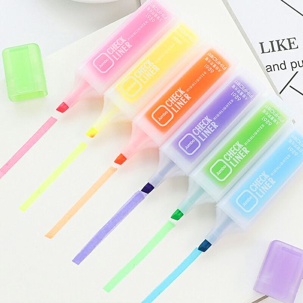6pcs/pack fluorescent highlighter marker multi-color highlighter pen marker paint pens set stationery office school supplies
6pcs/pack fluorescent highlighter marker multi-color highlighter pen marker paint pens set stationery office school supplies