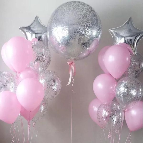 party decoration 36inch silver confetti balloon pink white latex romantic theme wedding birthday princess baby
party decoration 36inch silver confetti balloon pink white latex romantic theme wedding birthday princess baby